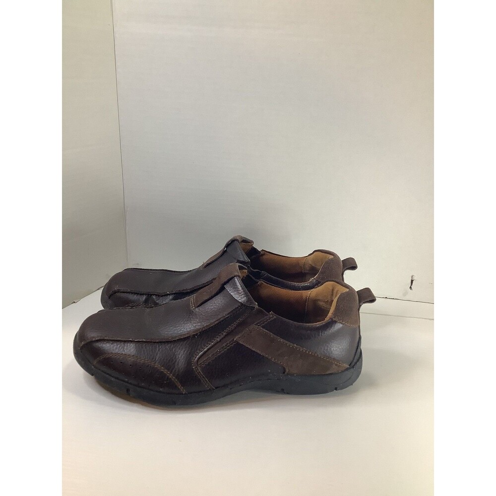 Streetcars Shoes Mens 10.5 Brown Leather Saddleback Loafers Casual Comfort